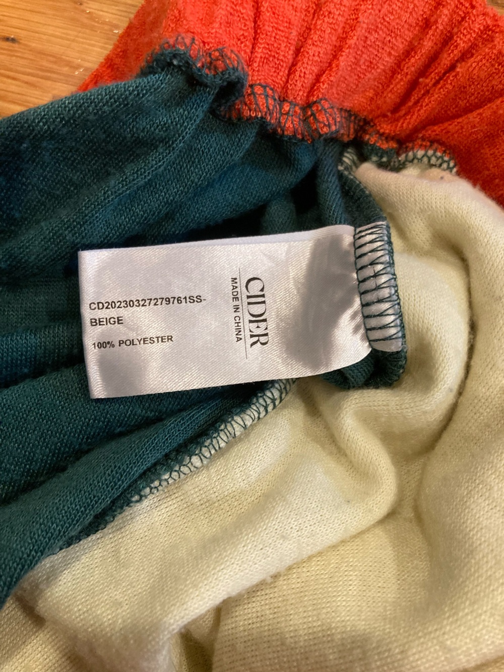 Cider | Color Block High Rise Shorts - Picture 6 of 10
